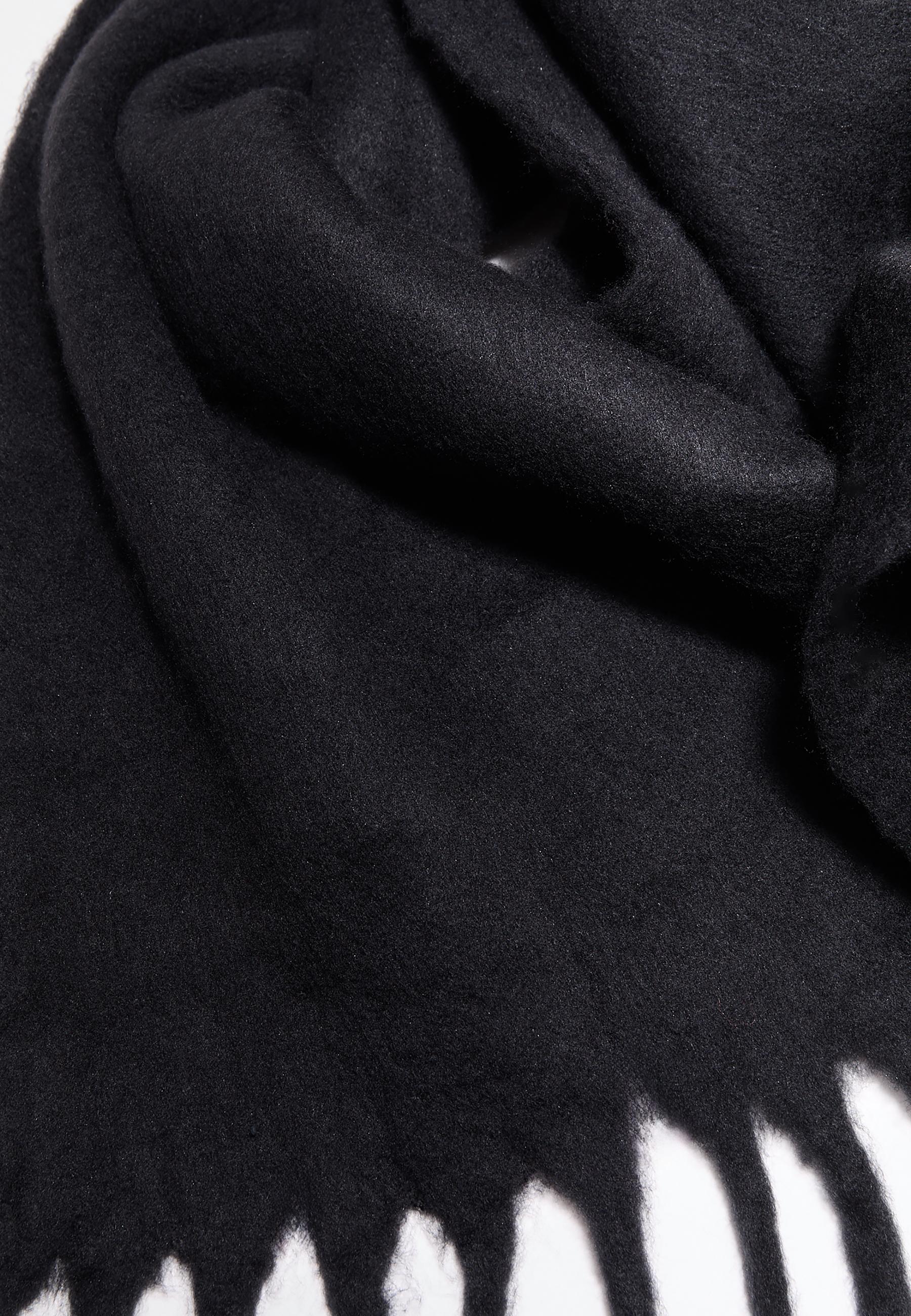 Basic plain scarf — Black