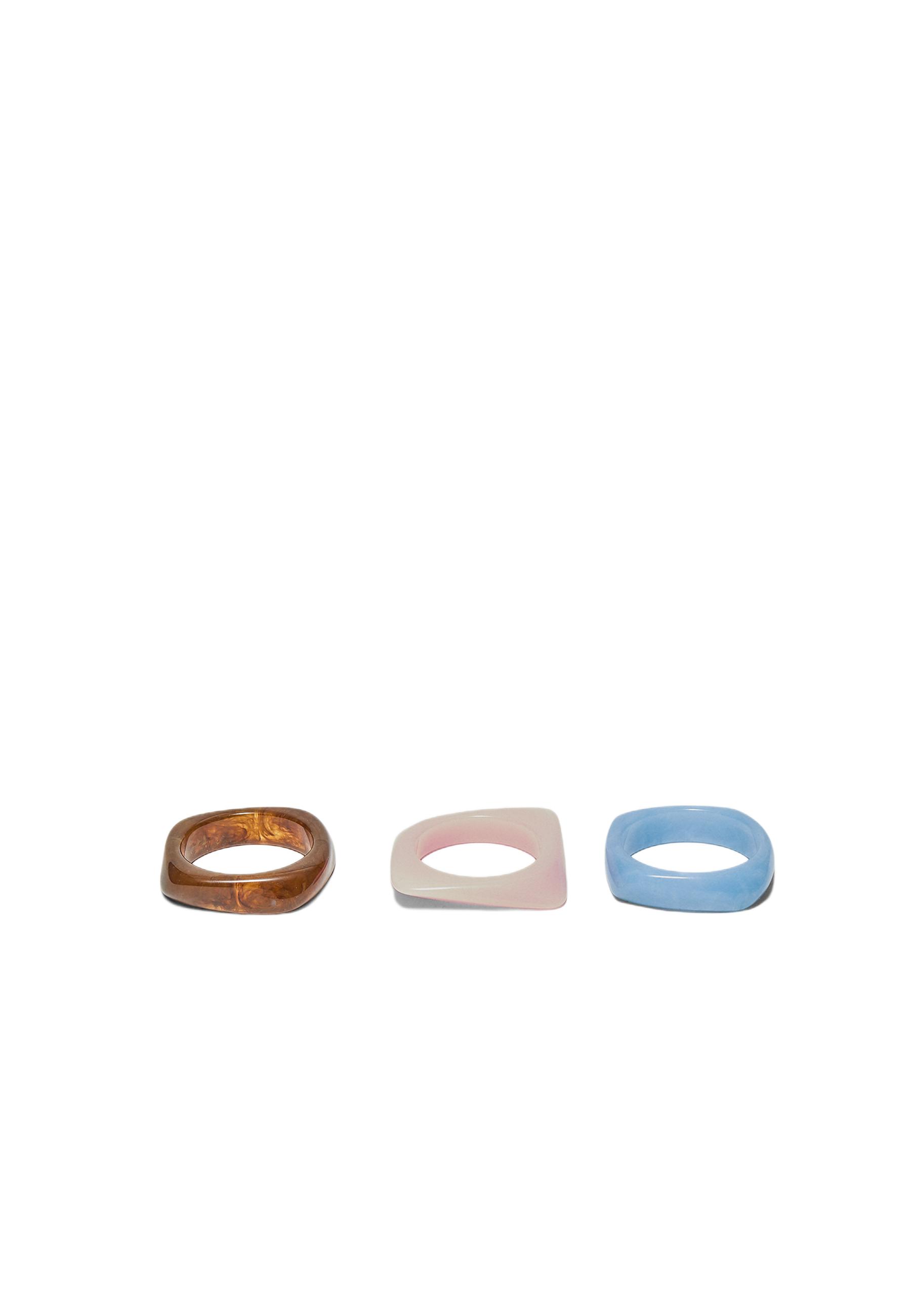 Set of 3 matching bracelets — Pastel pink