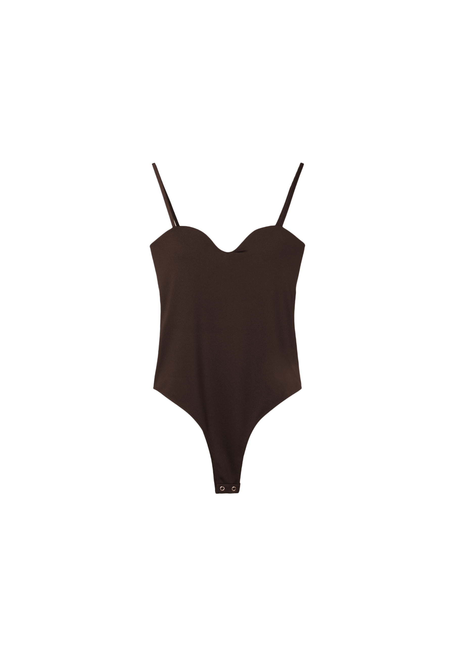 Padded cup bodysuit — Brown