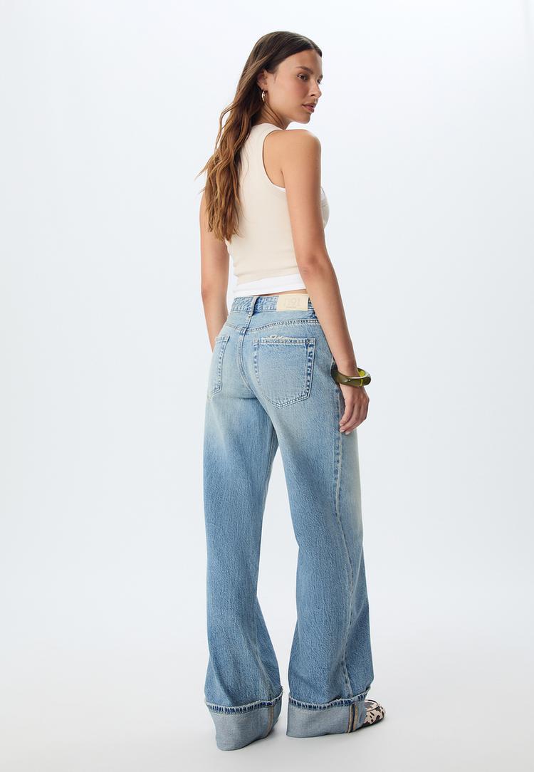 d91 dusuk bel genis paca jean l01441899