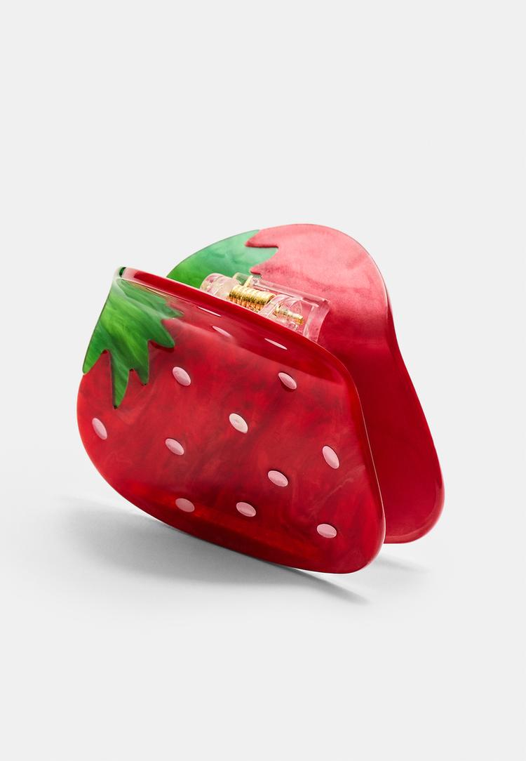 Stradivarius Κλιπ Μαλλιών Φράουλα Κόκκινο Os φωτογραφία