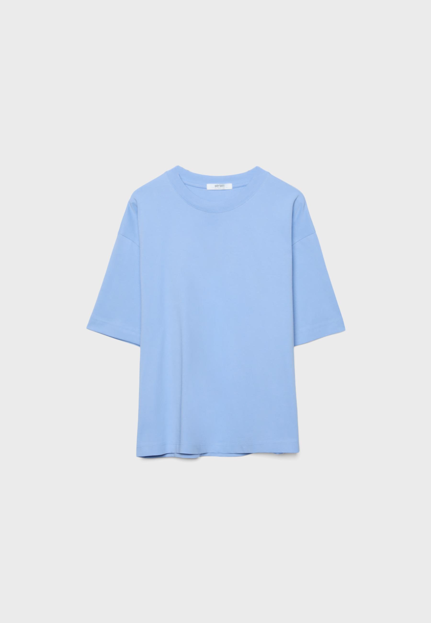 Oversize short sleeve T-shirt — Sky blue
