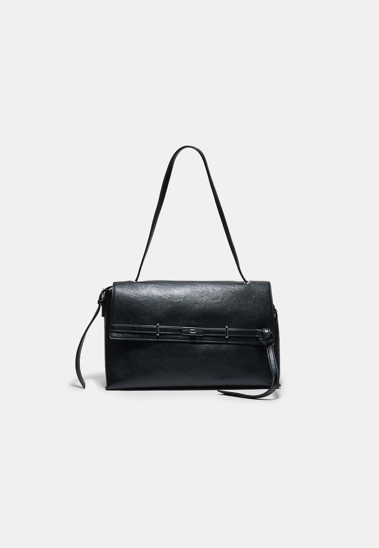 Stradivarius Maxi riemtas Zwart OS