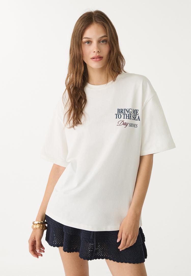 camiseta estampada cangrejo