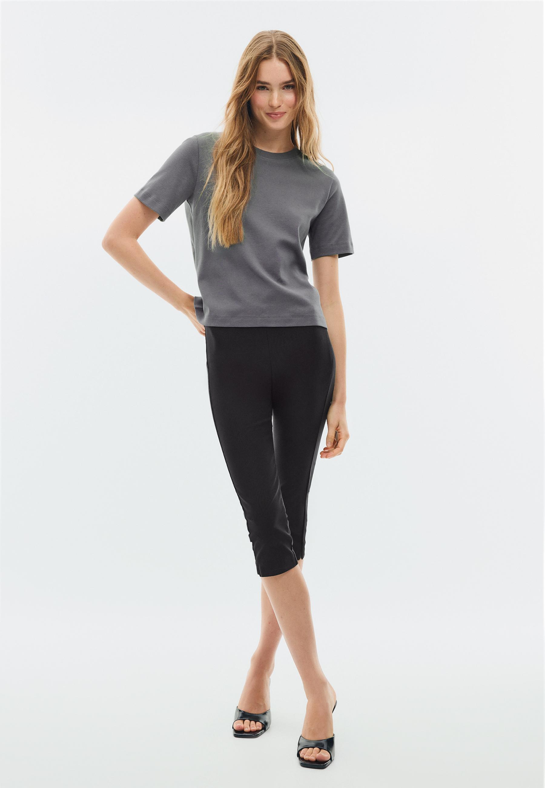 Stradivarius B01 Basic regular fit kalın t-shirt