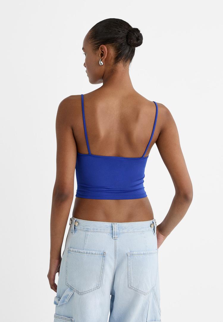 camiseta crop tirantes