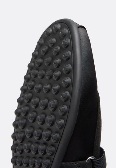 Criss-cross strap sneakerinas — BLACK  5