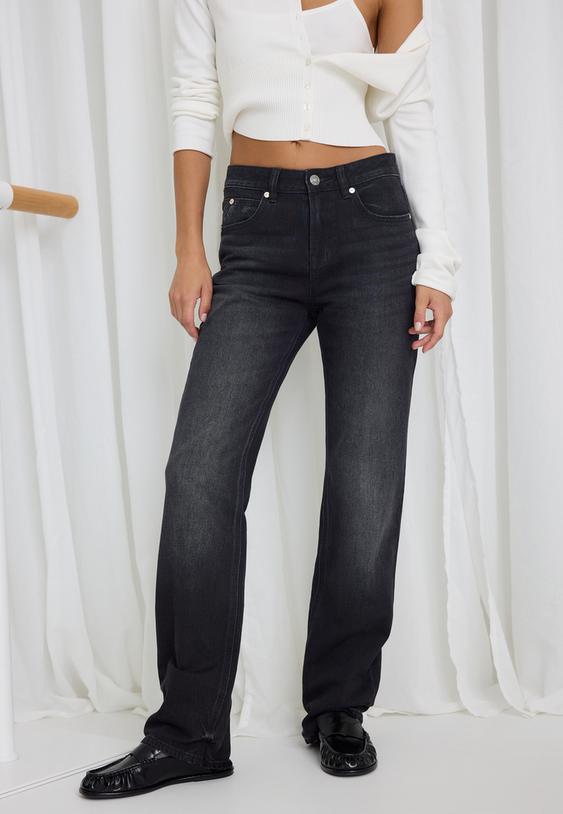 Stradivarius D98 Straight-Leg Jeans Light Bleach 12