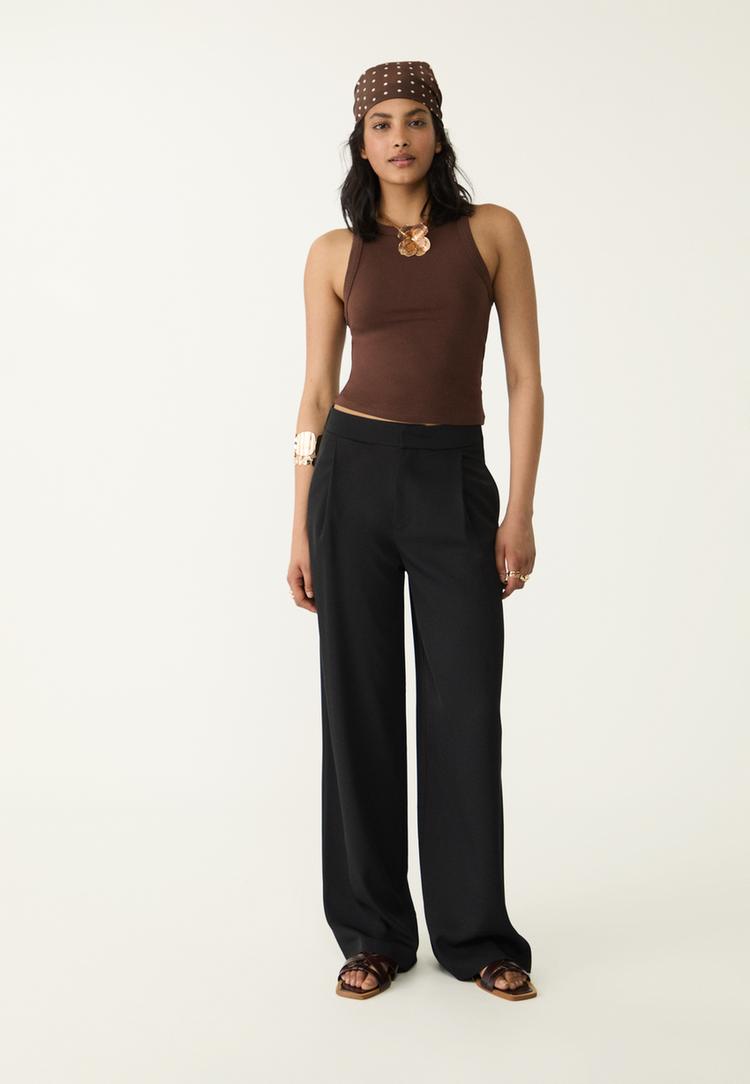 pantalon fluido pinzas