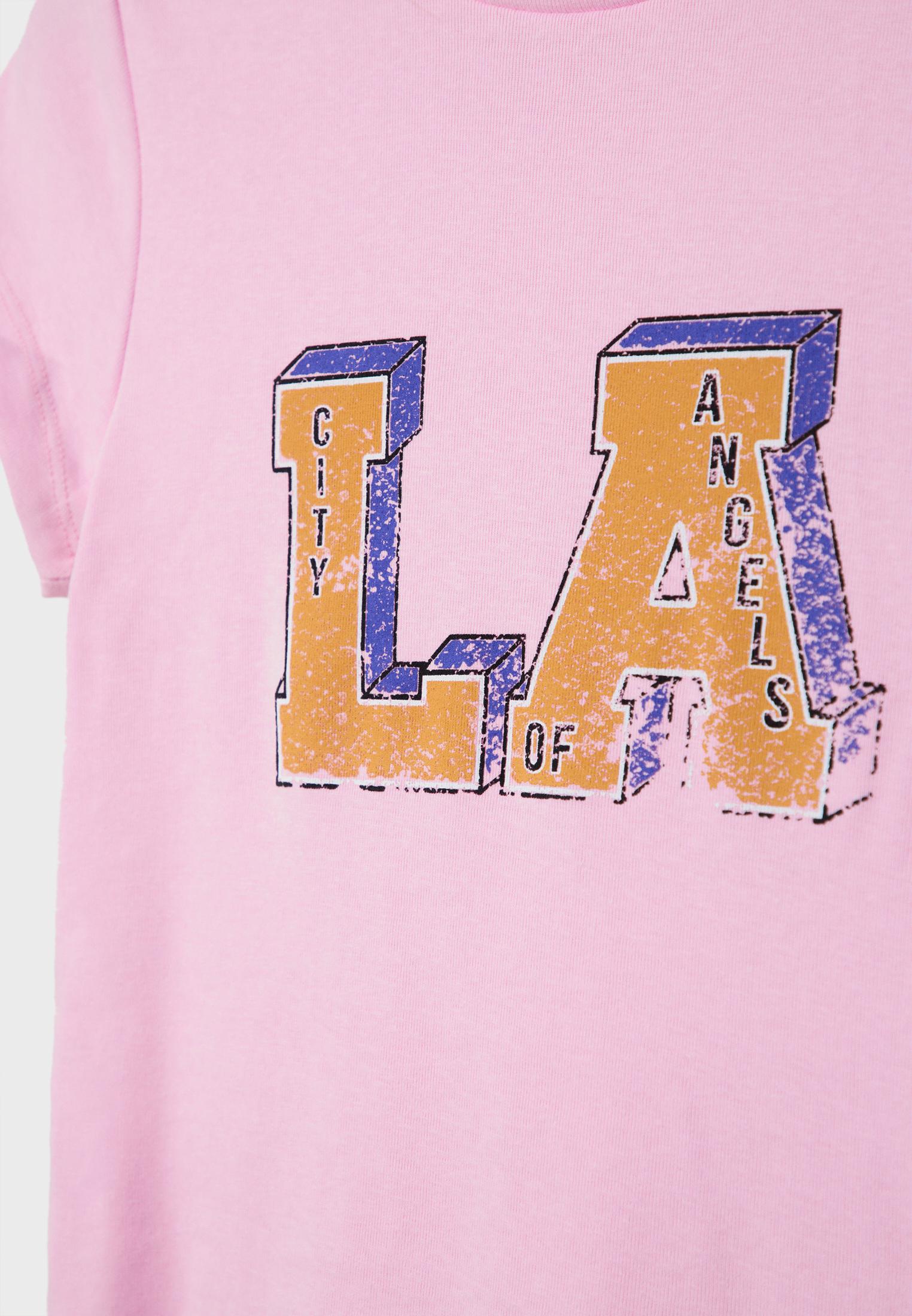 LA baskılı t-shirt - Görsel 8