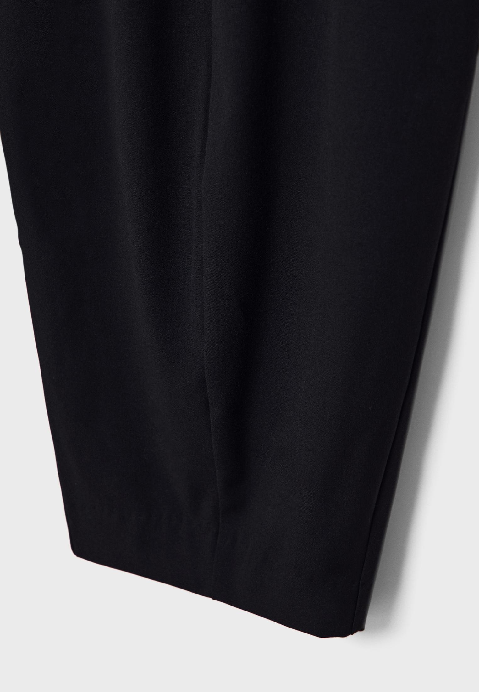 Smart baggy trousers with seam detail — Black