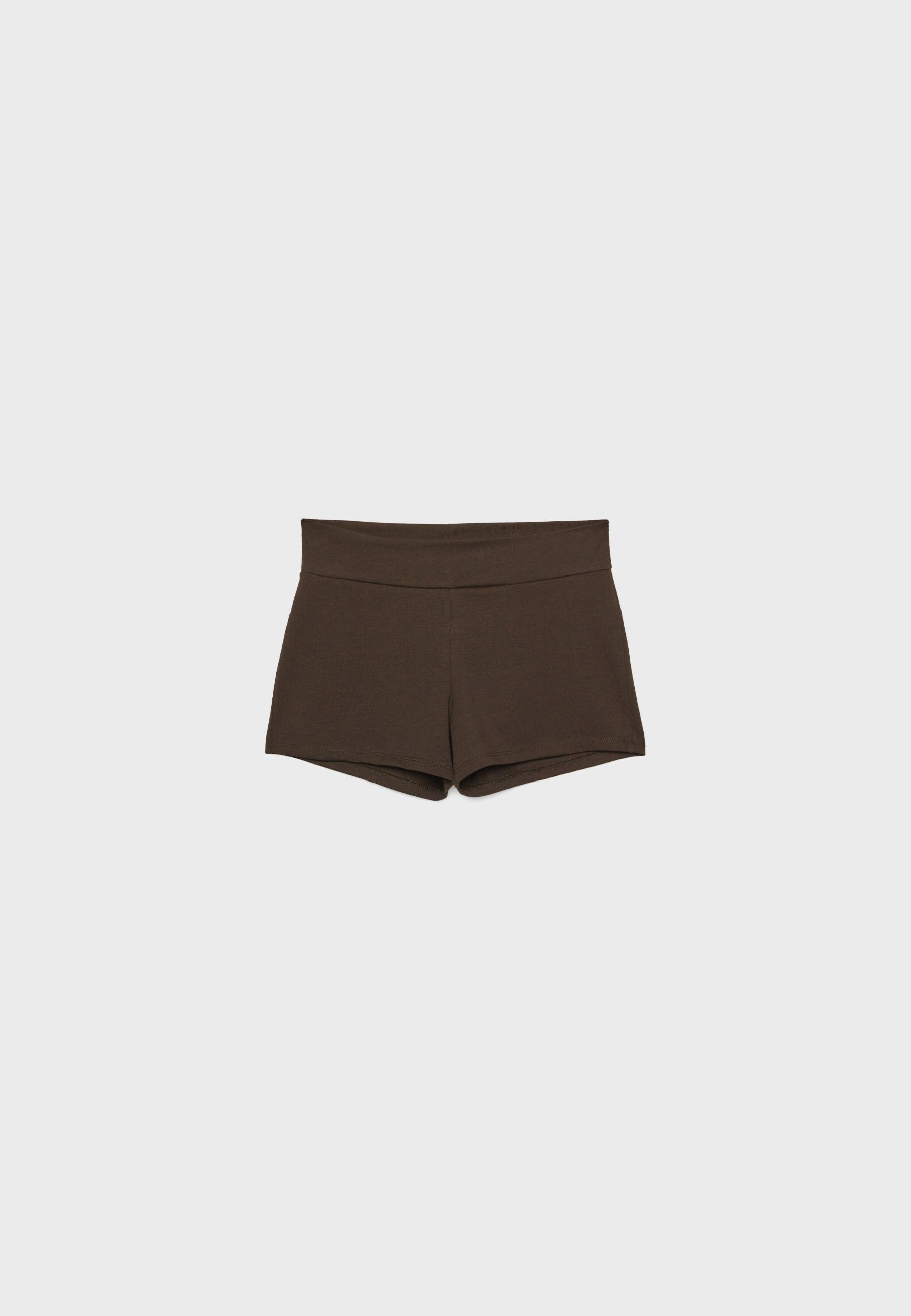 Mini shorts — Brown