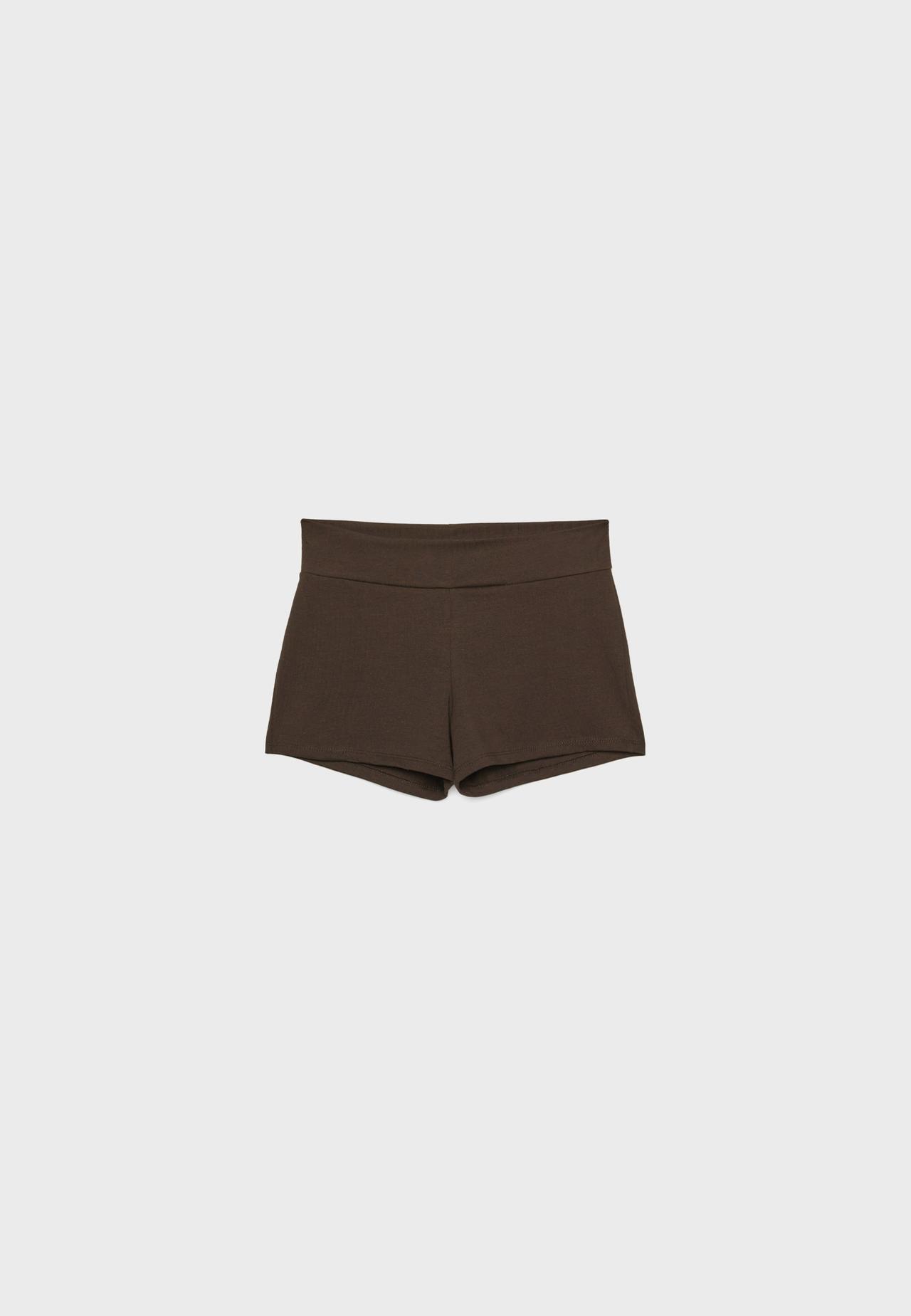 Mini shorts — Brown