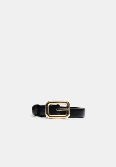 Chunky buckle belt — Black 1