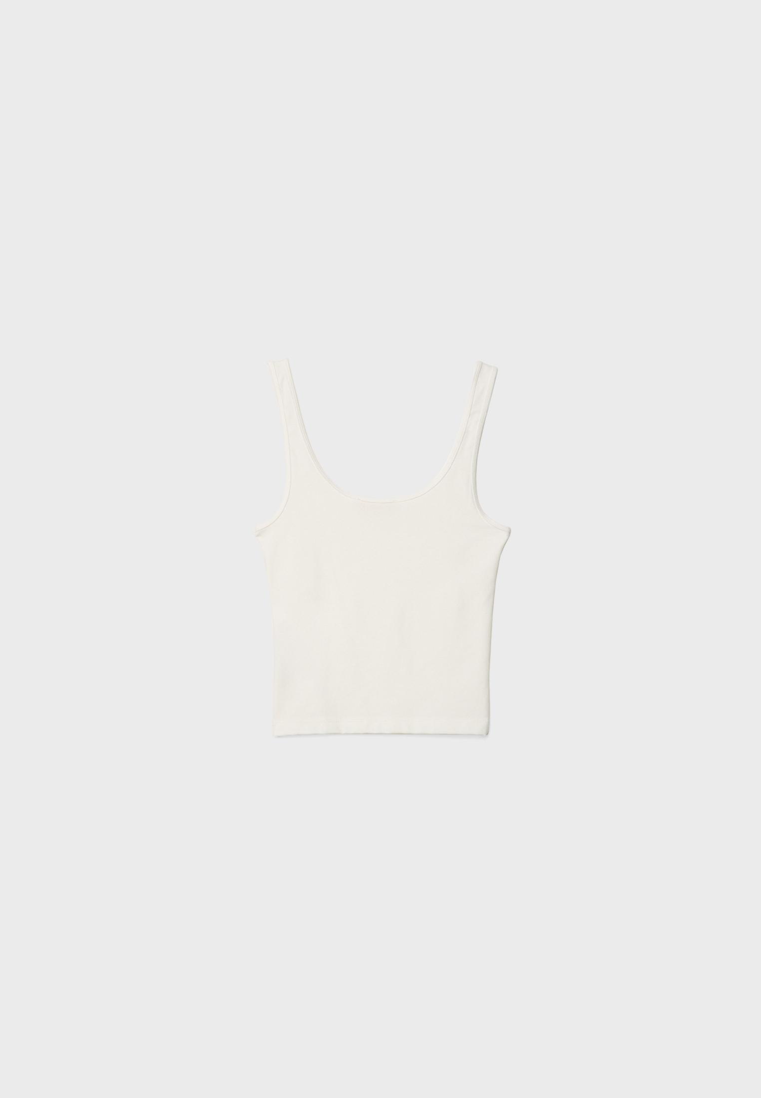 Polyamide T-shirt — Ecru