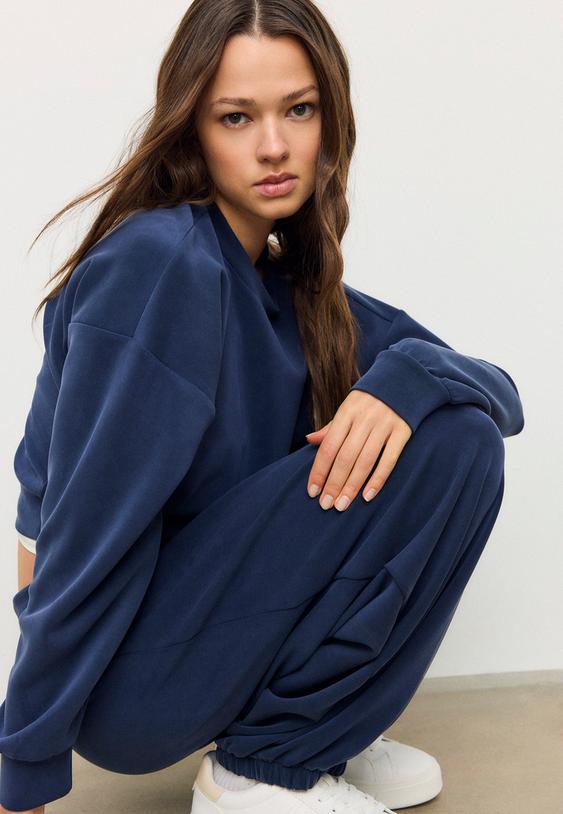 sudadera tacto suave manga murcielago