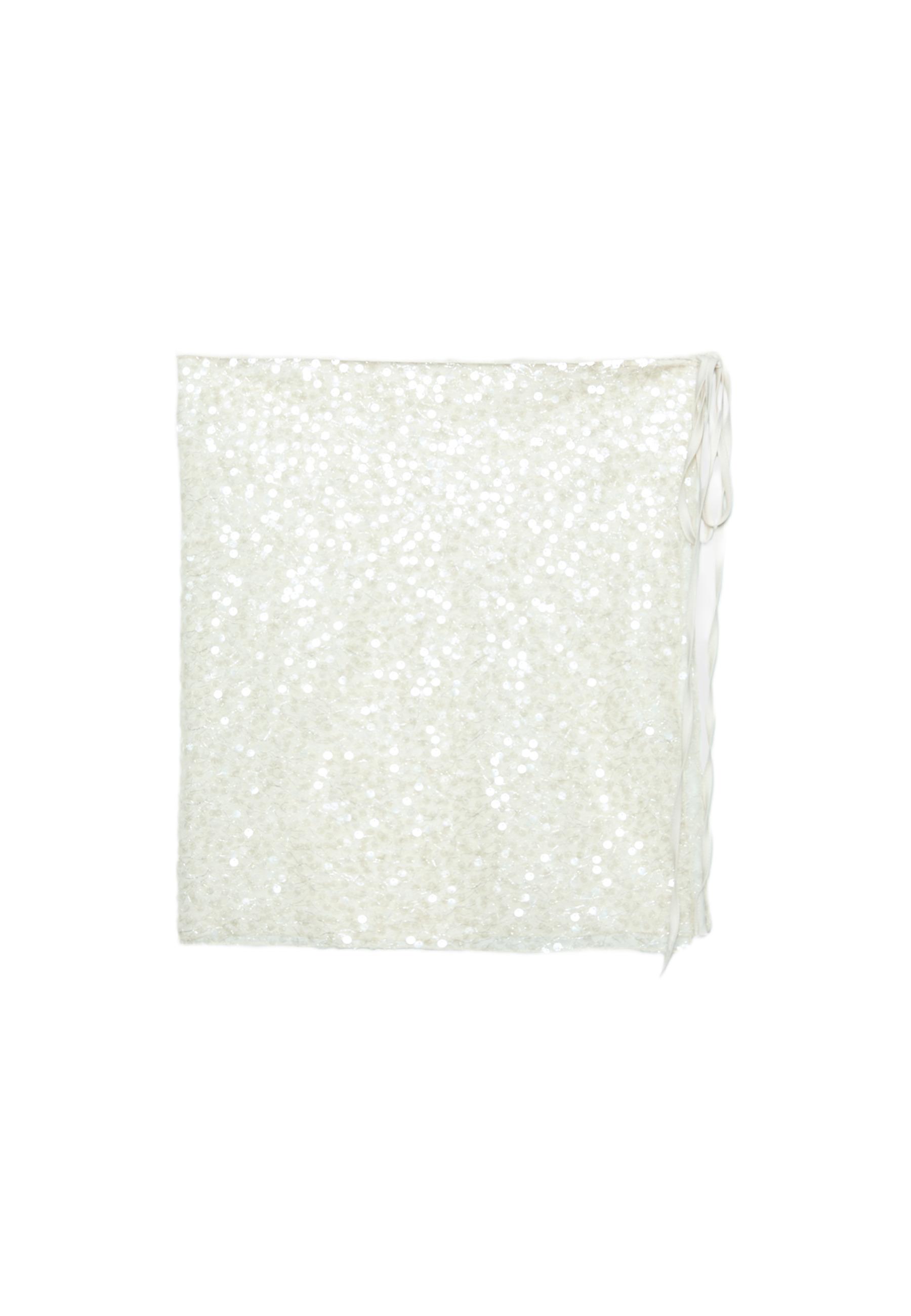 Sequin sarong — Ecru