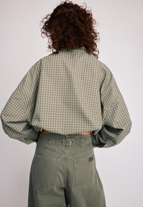 chemise ballon a carreaux
