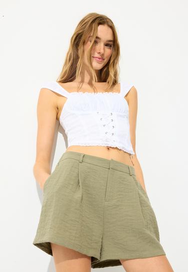 Rustic smart shorts — Khaki 6