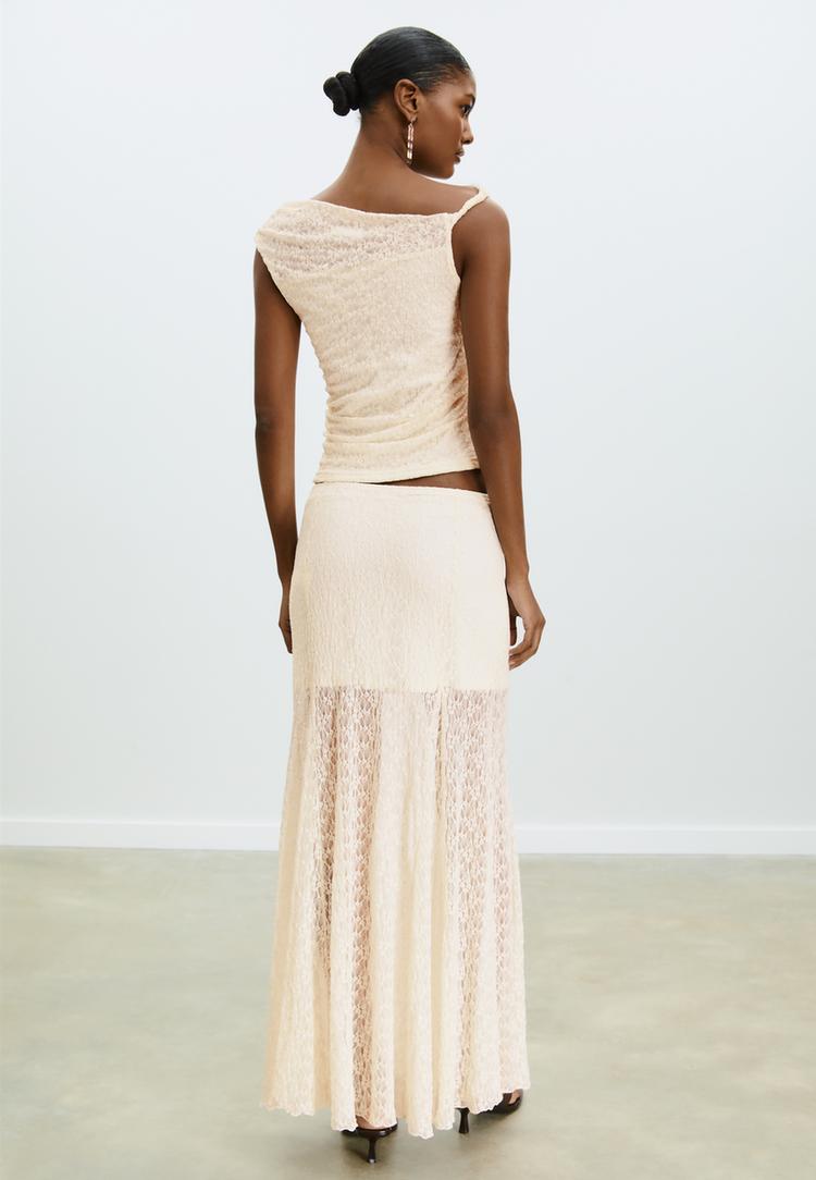 lace midi skirt