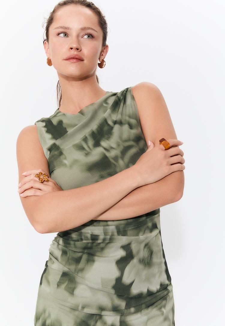 set van 2 gecombineerde ringen met bloem