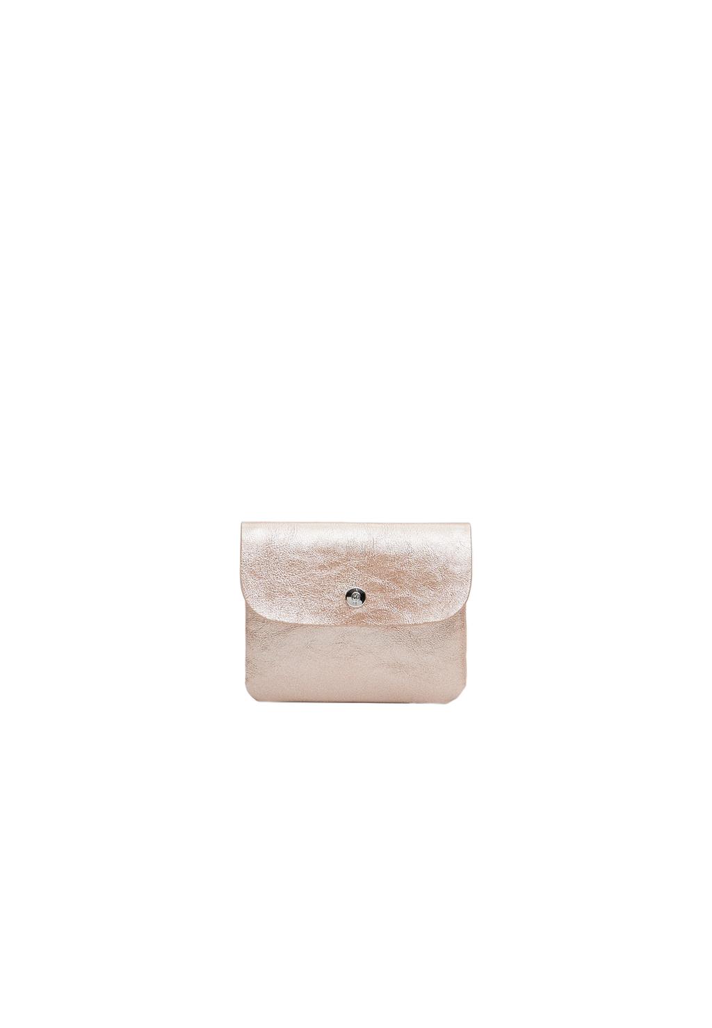 Petit porte-cartes métallisé