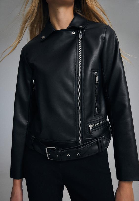 blusao biker de polipele