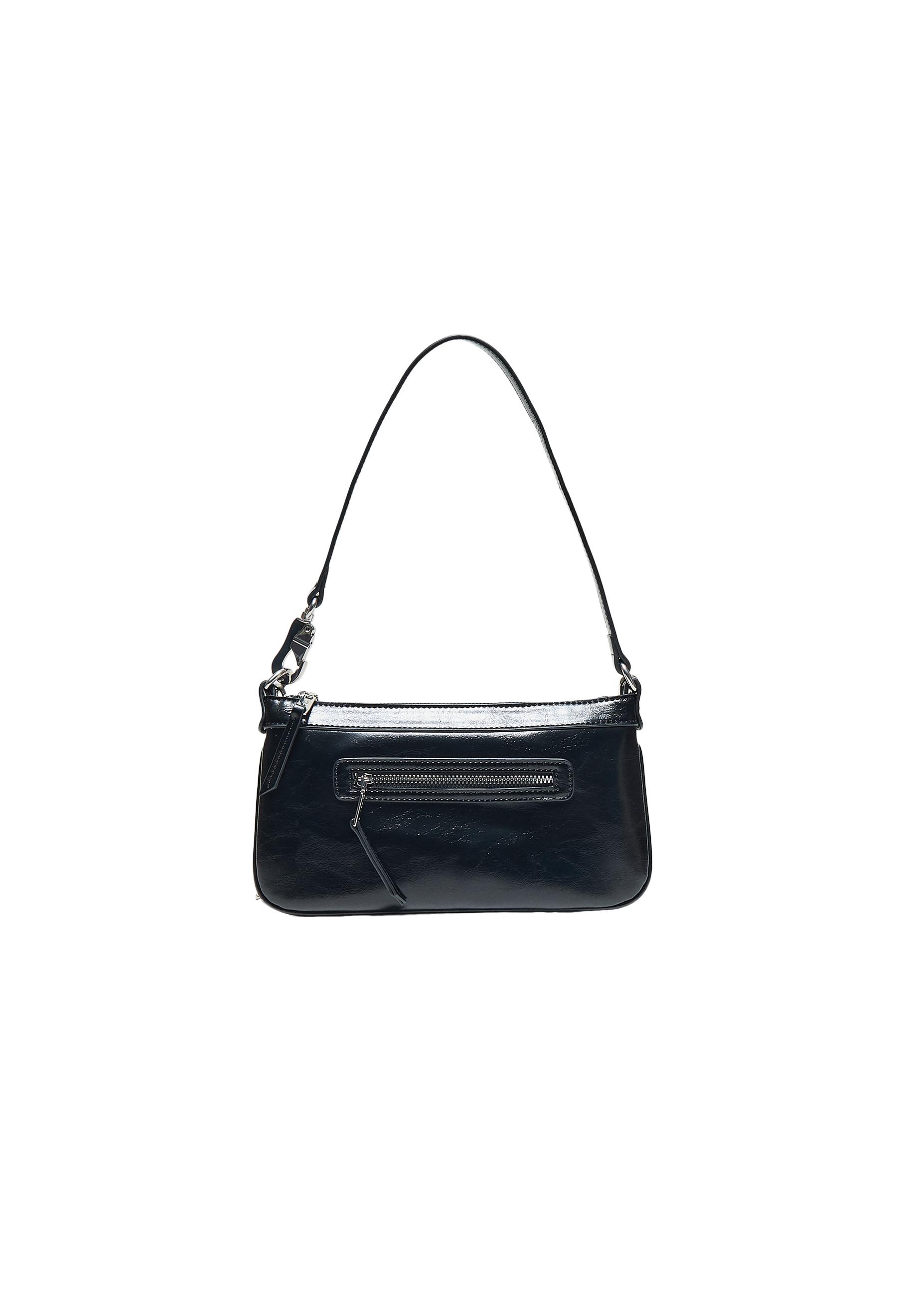 Lobster clasp shoulder bag — Black