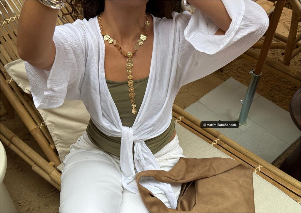 Bolso de hombro efecto ante