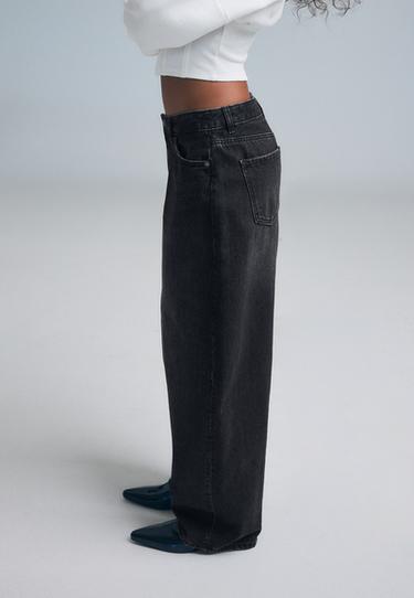 D80 Barrel fit jeans — BLACK DENIM WASH 6