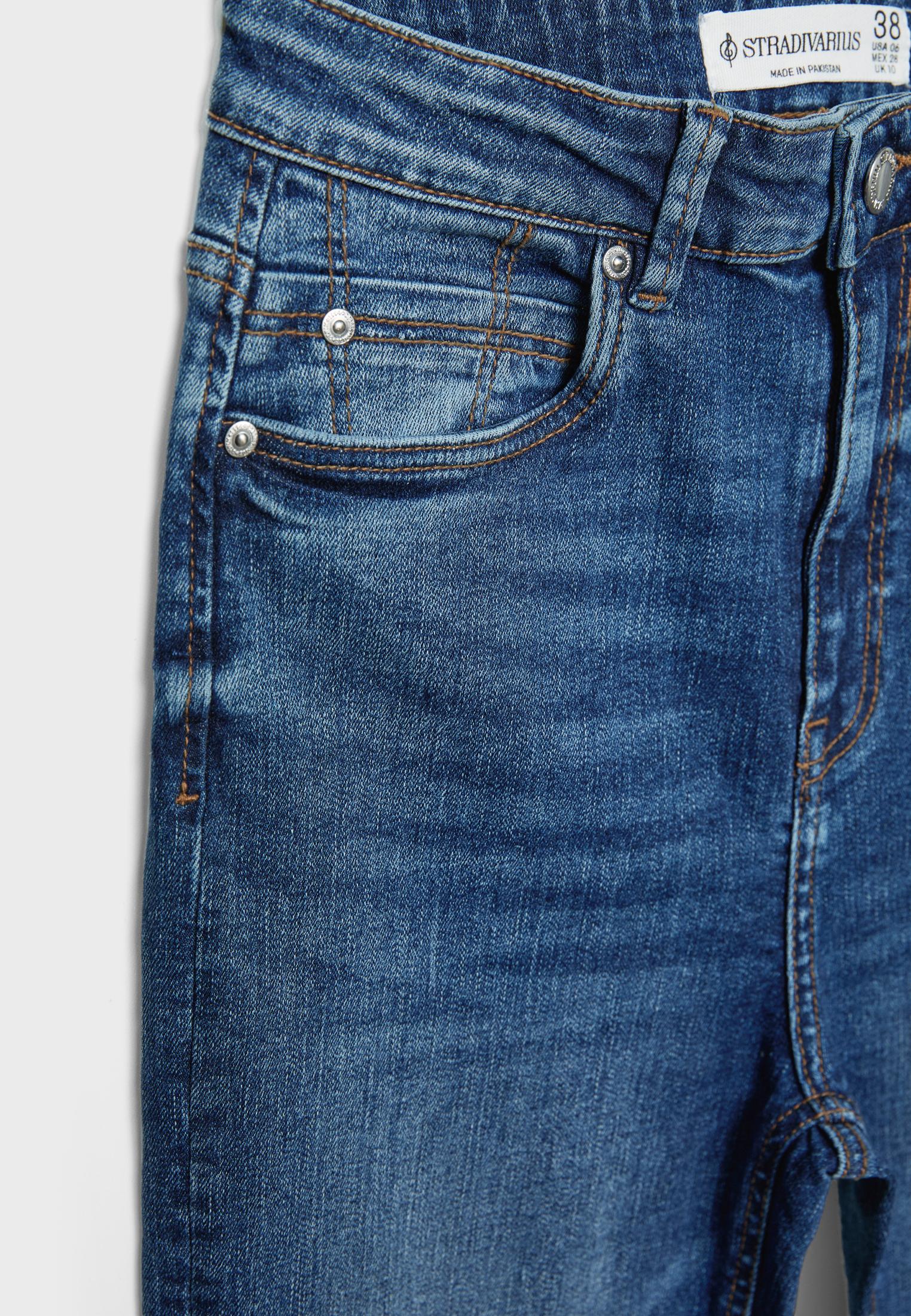 D78 Cropped flared jeans — MEDIUM BLUE DENIM