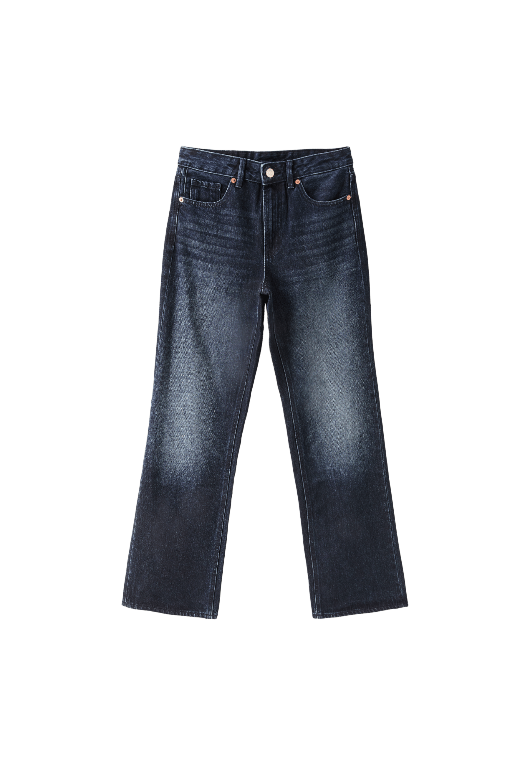 D92 Straight wide-leg jeans — LIGHT GREY DENIM WASH