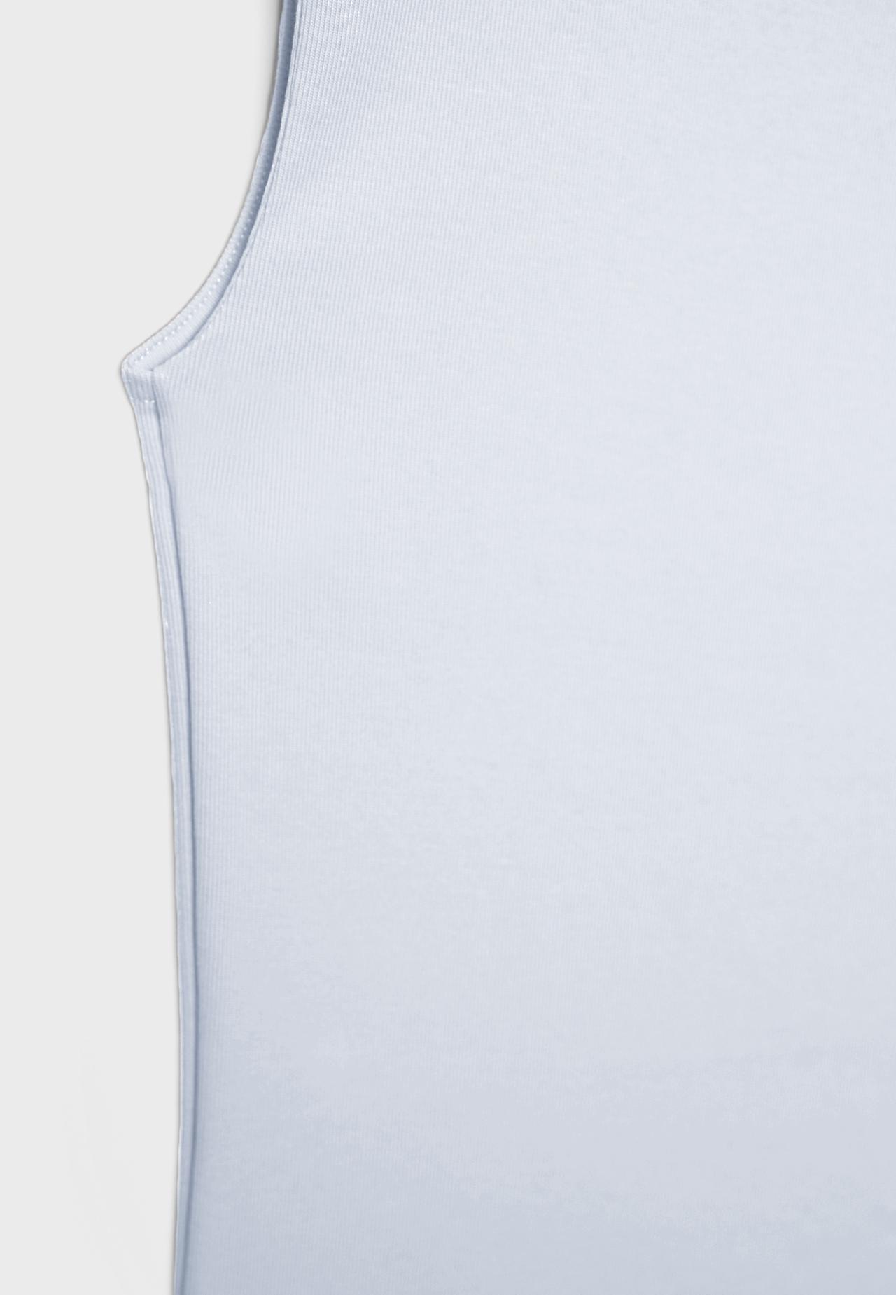 Basic Sleeveless T-Shirt — White