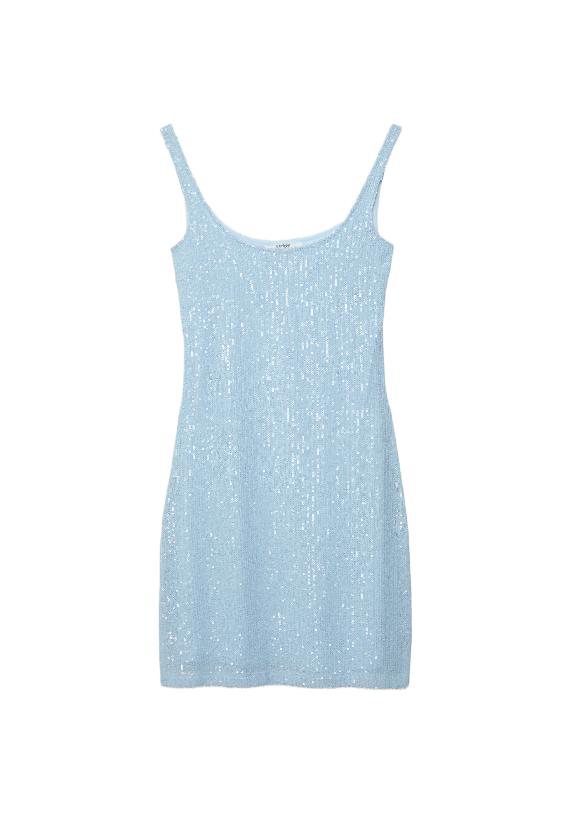 Pullu mini elbise - Görsel 10