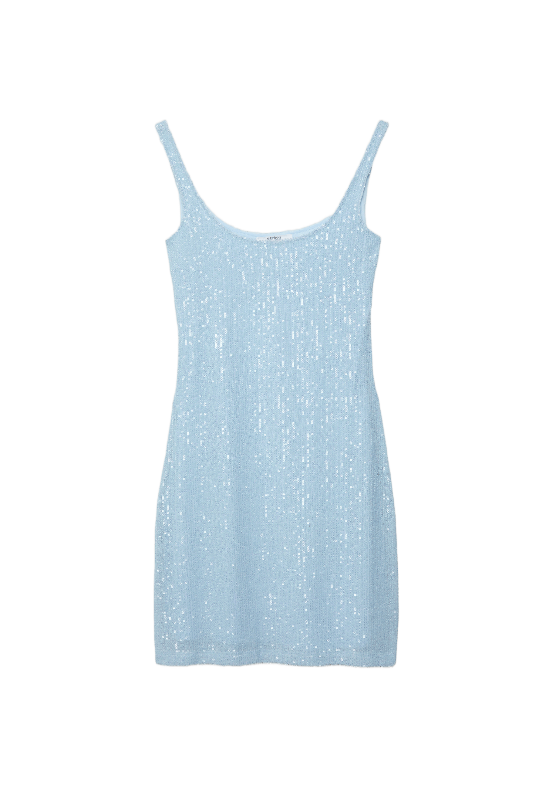 Sequin mini dress — Sky blue