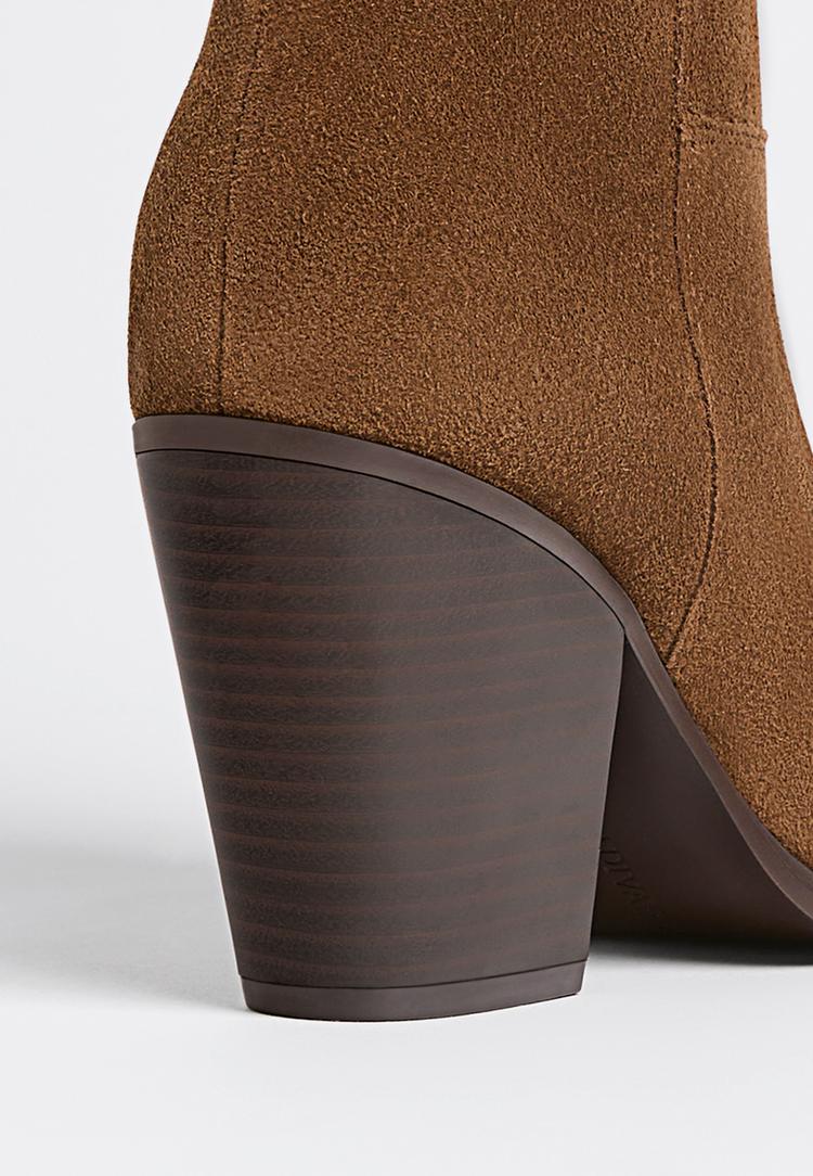 stivaletti cowboy in pelle
