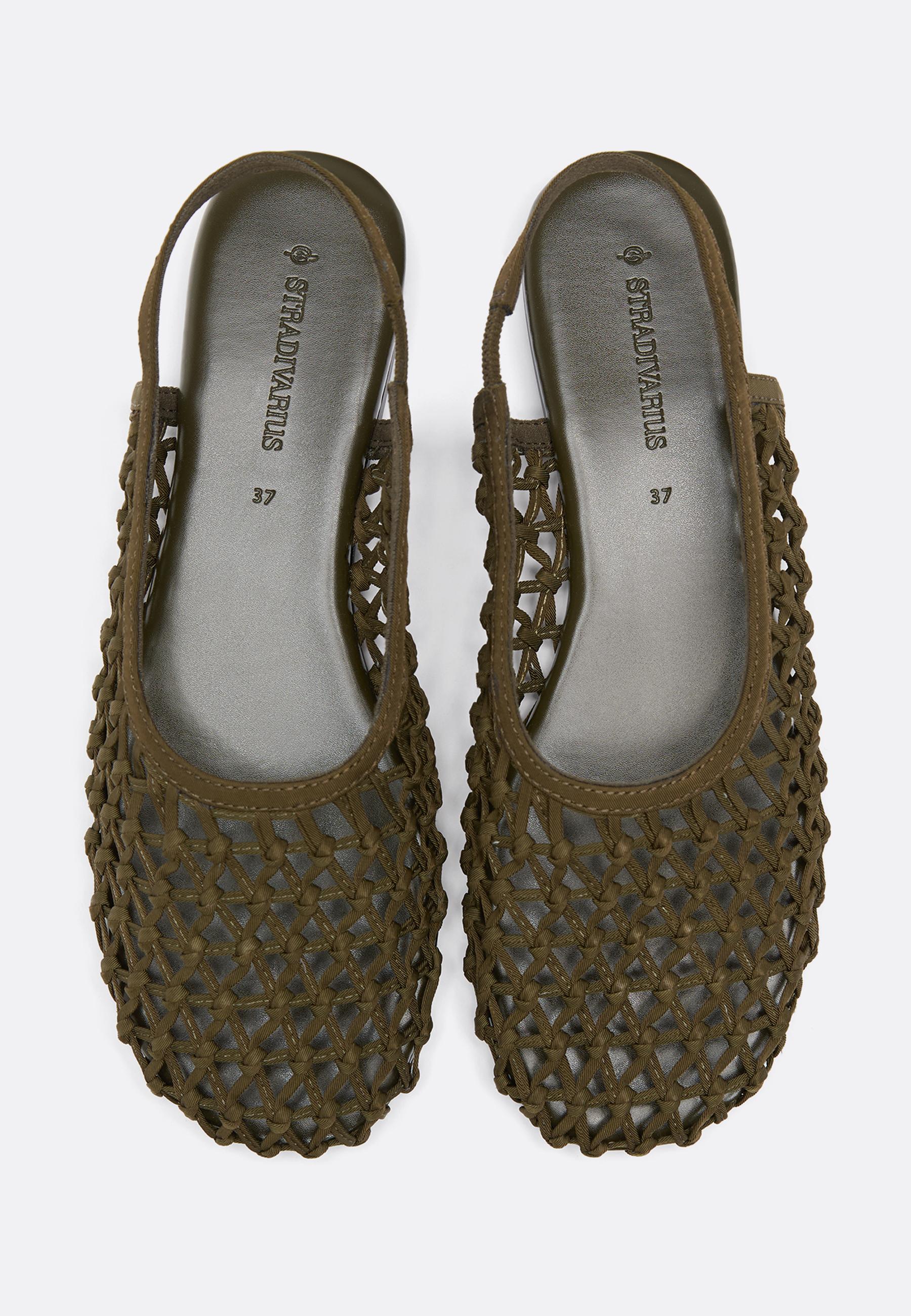 Backless mesh slippers — 1-512