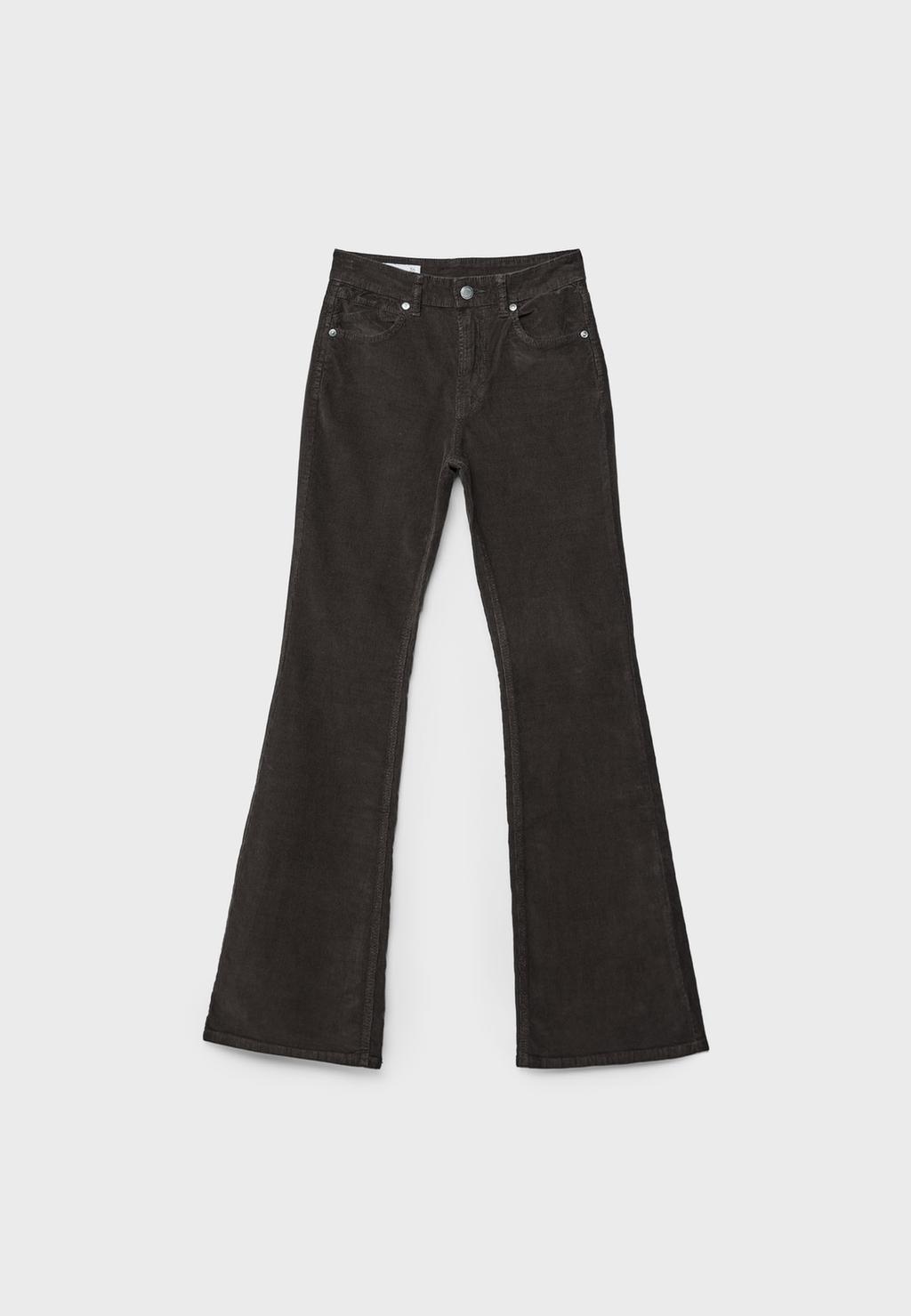 D74 Corduroy bell bottom trousers