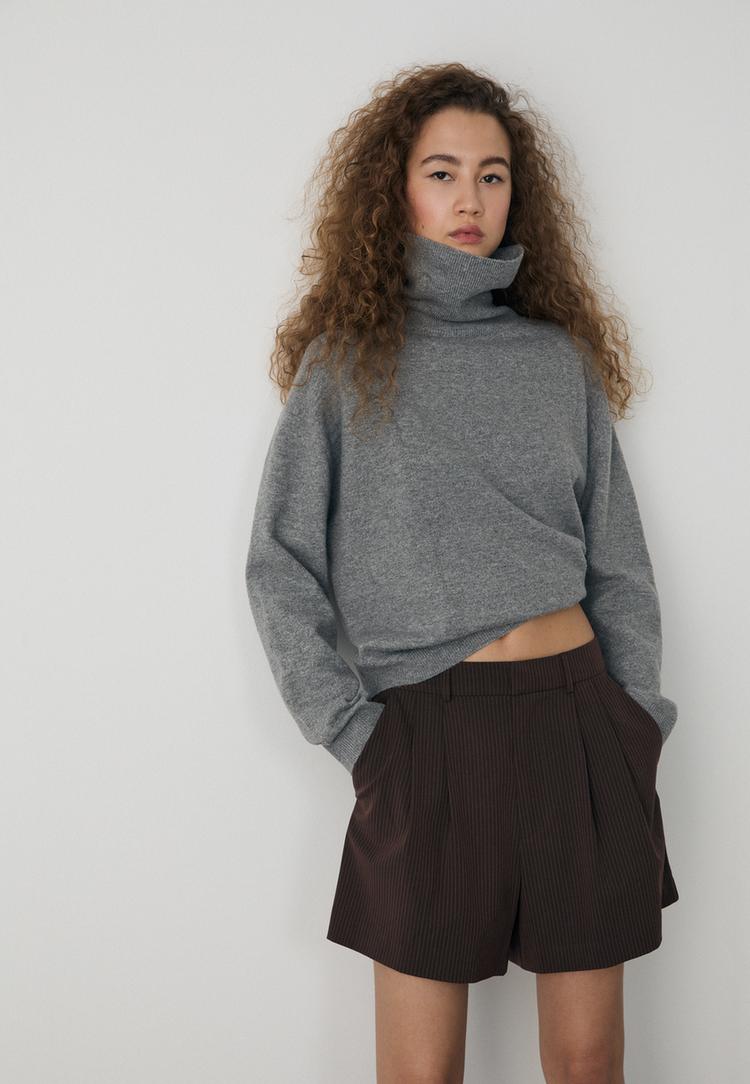 shorts vestir pinzas rayas