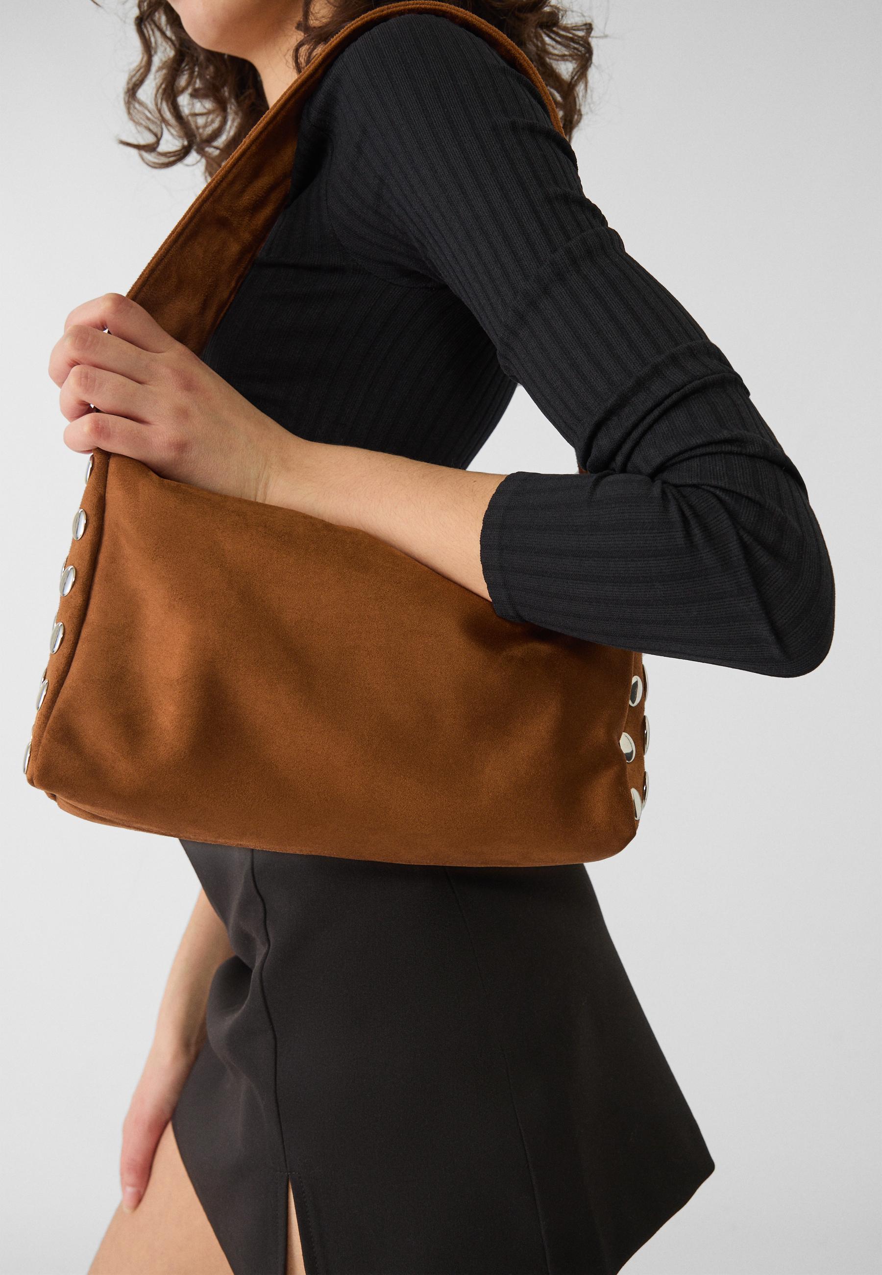Studded long shoulder bag - Women's fashion | Stradivarius