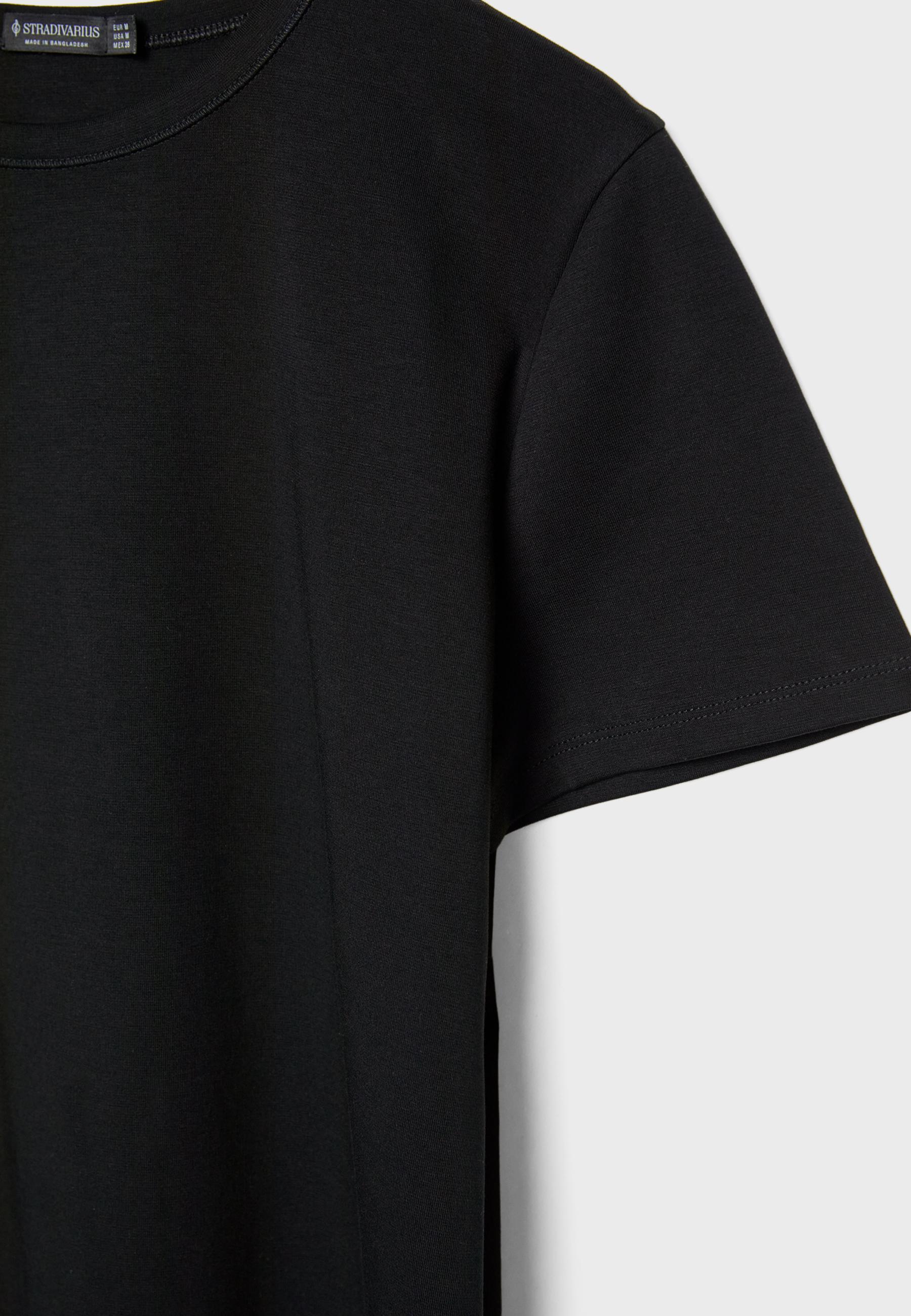 Basic regular yumuşak dokulu t-shirt - Görsel 8