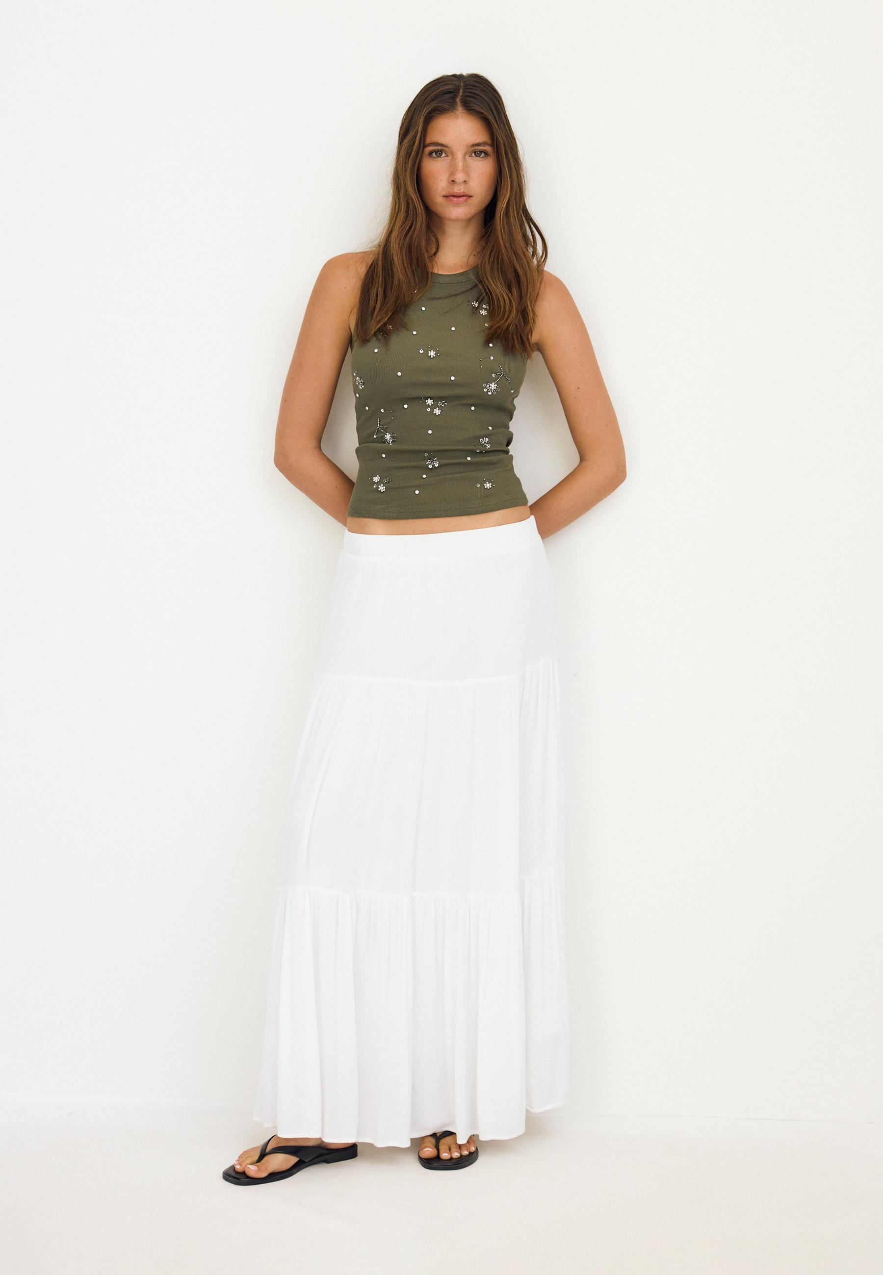 Stradivarius Bohem midi etek