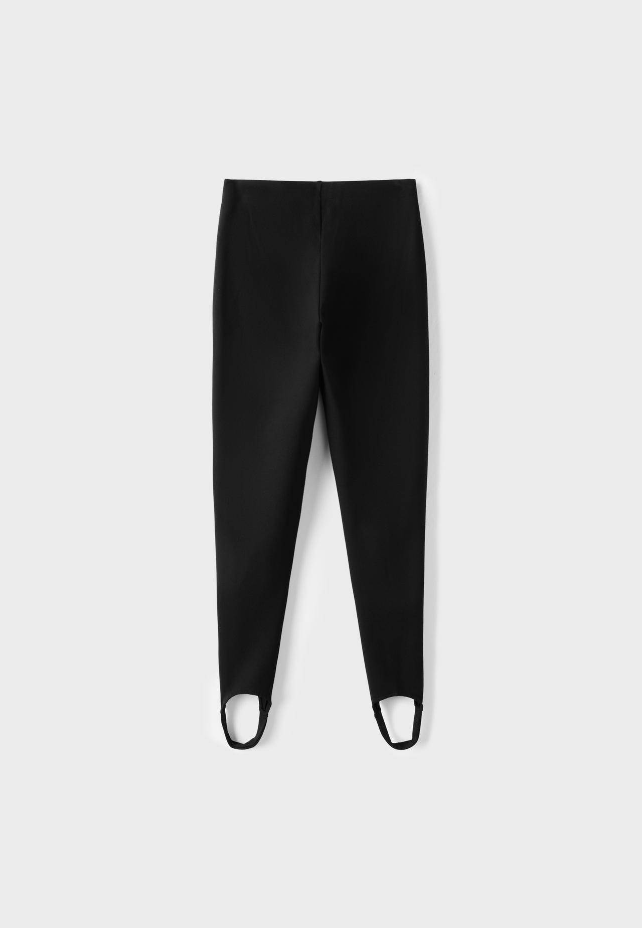 Ankle-length leggings — Black
