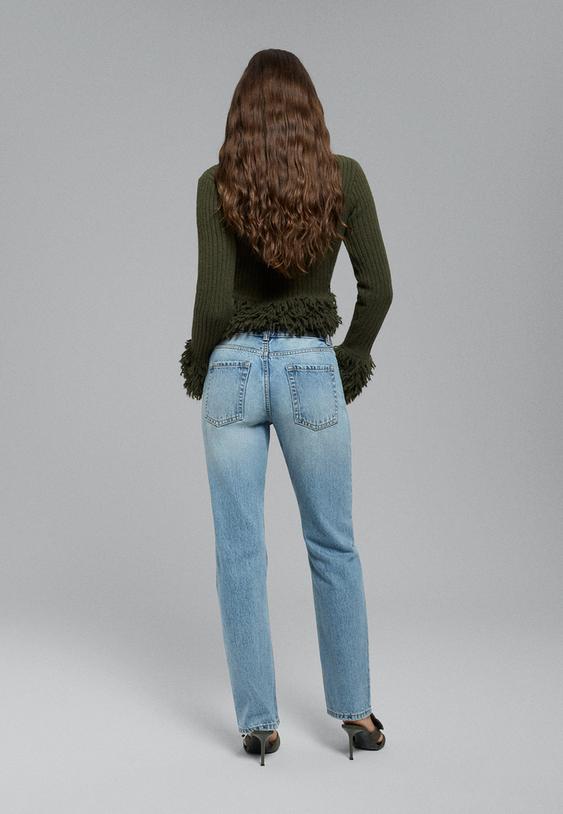 slim straight fit jeans