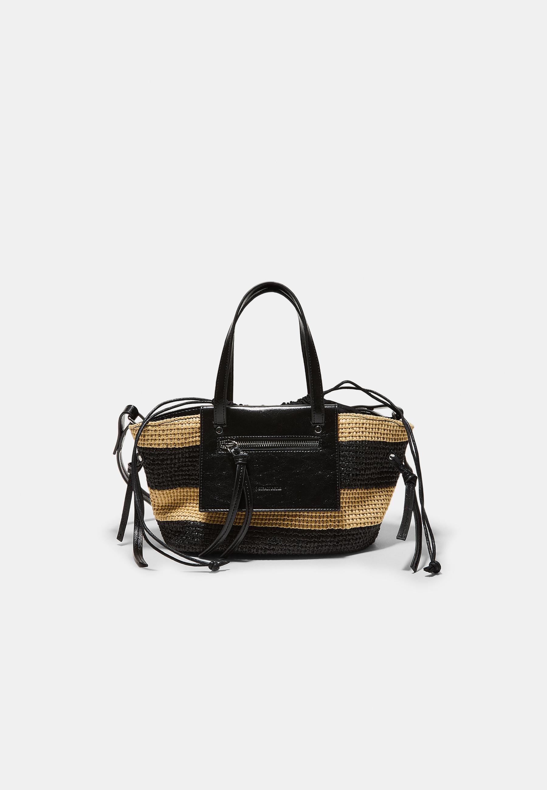 Crochet-effect basket crossbody bag - Women's fashion