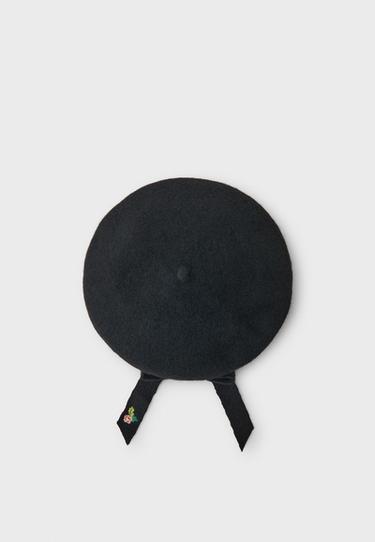 Bow beret — Black 3