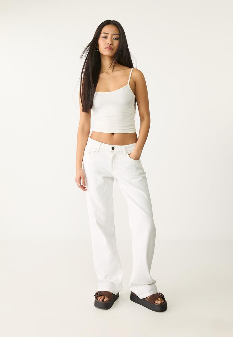 Düşük bel straight fit pantolon_1
