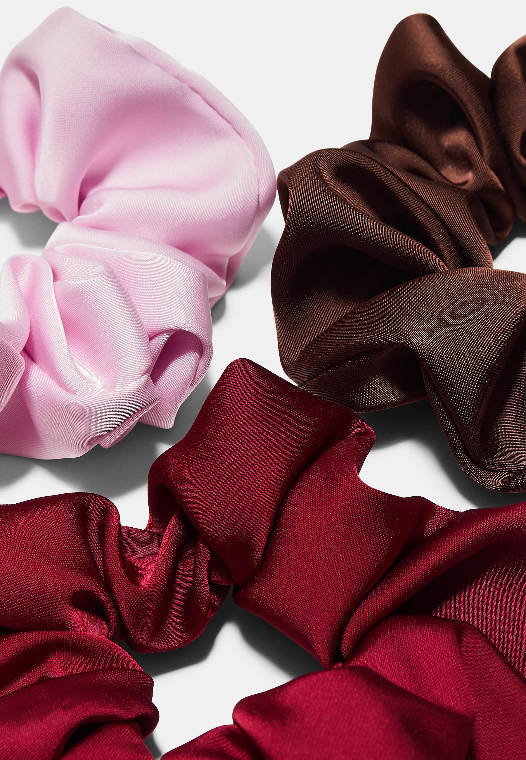 Set of 3 scrunchies — Pale pink