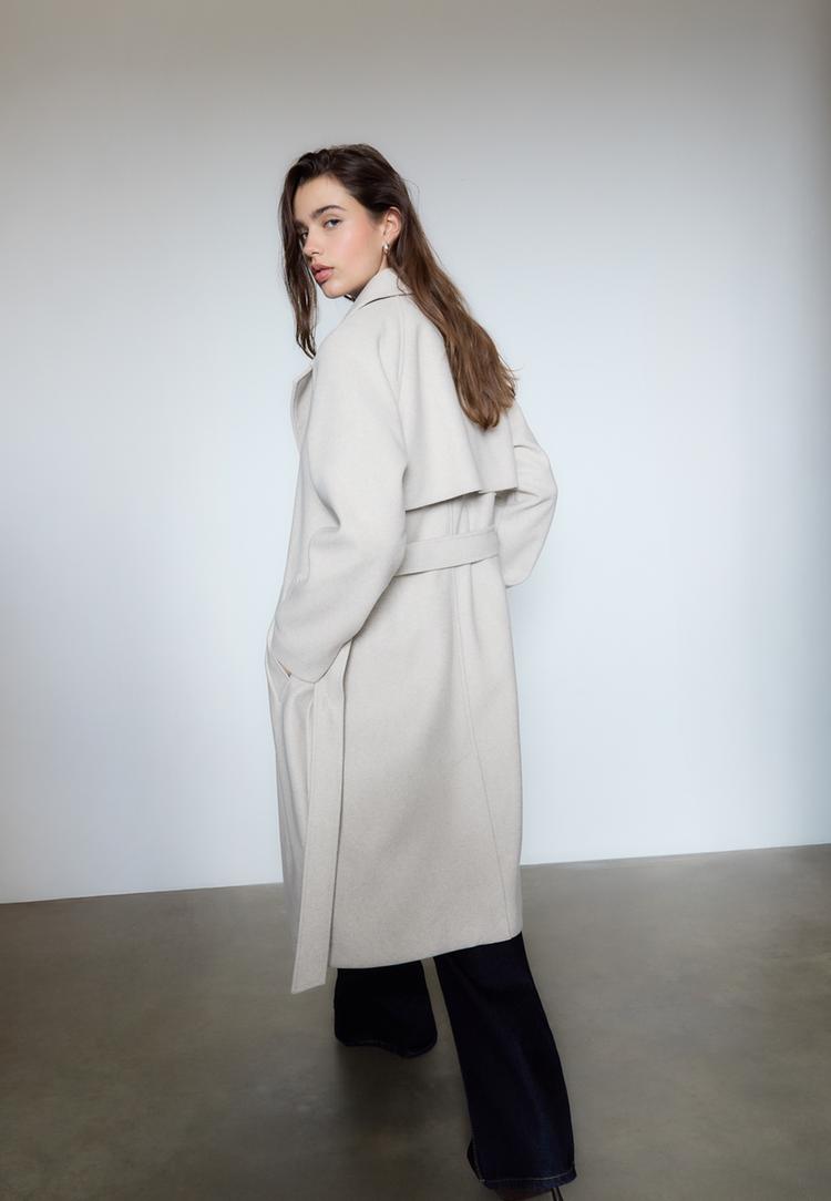 soft touch trench coat