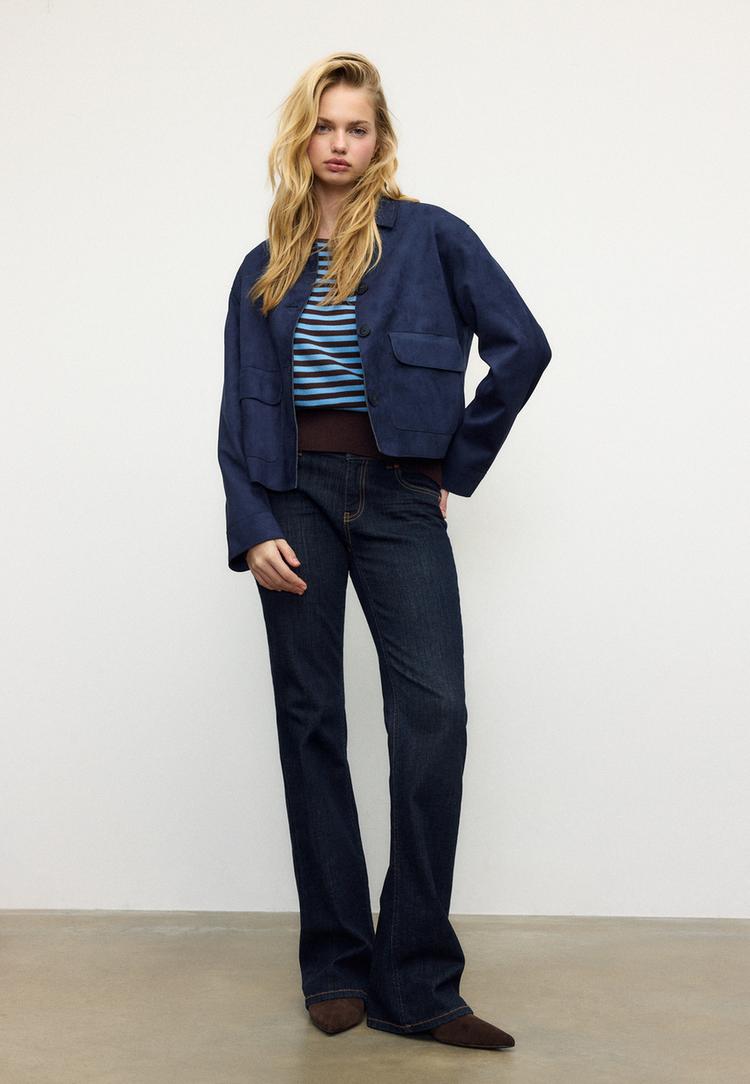 Stradivarius Művelúr Dzseki Zsebekkel 104